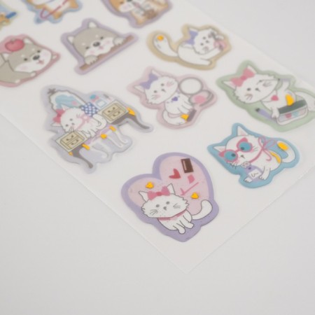 Plastic sticker "Home cutie" 20x9 cm-3