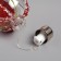 A set of Christmas tree balls "Balls with sparkles" 3 pcs., Batteries, 5 LED, glow white glow