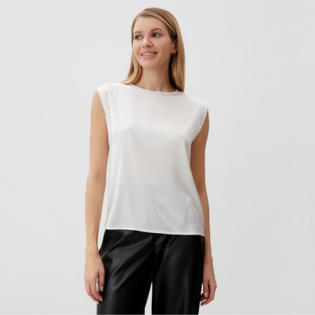 Top female minku: casual collection color white, size 52-2