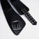 Women's belt, width 12 cm, metal buckle, grirts, black color