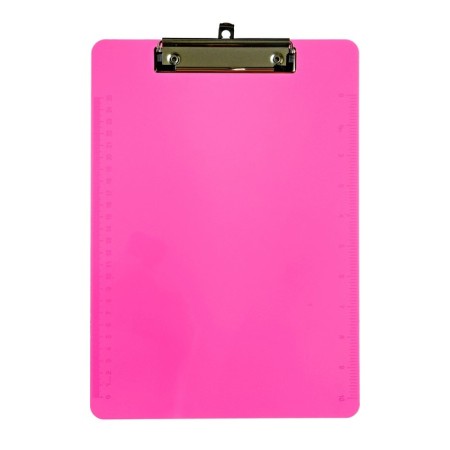 A4 -clamping tablet with a4 plastic format, tinted, with a ruler, mix-2