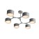 Ceiling EVOLUCE lamp. Sle183702-06. Gemento. 6x60 W, E14, 73x95.5x32 cm, gray color