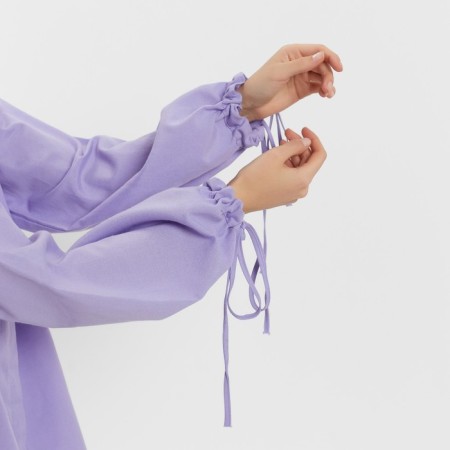 Female set (blouse, shorts) minku: casual collection lilac color, size 42-4
