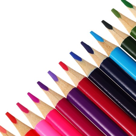 Pencils of 24 colors "Kalyak-Malyak", trihedral, wooden case-2