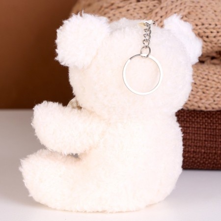 Soft toy "Bear" on a key fob, 12 cm, color mix-2