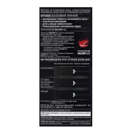 Syoss Color hair coloring, tone 1-4, blue-5