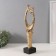 Polystone souvenir "Giraffe - Tenderness" Geometric patterns gold 10x7x39.5 cm