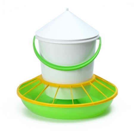 Bunker feeder for poultry at 12 kg, plastic