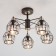 Lord 5x60W E14 chandelier, black 61x61x36 cm