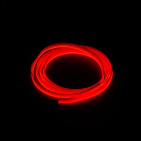 Neon thread for lighting salon, red, 1 m