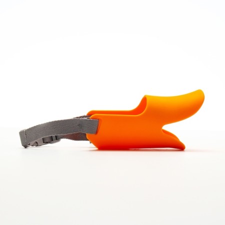 Silicone fixing muzzle, size L (ohm 17 cm, Osh 19-35 cm), orange-4