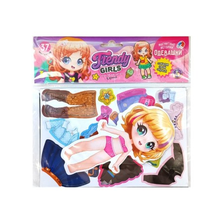 Magnetic game "Dressers. Karina "