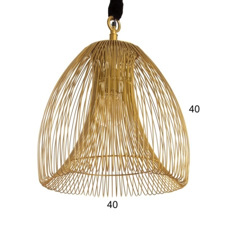 Ceiling lamp "Flop" Golden 1x40W, E27, 43x43x53 cm-2
