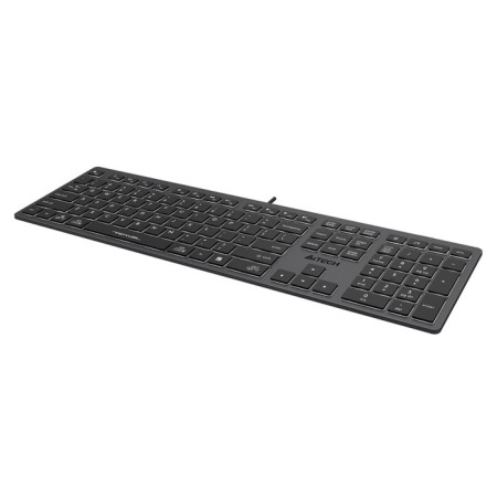 Keyboard A4Tech FSTYLER FX60 Gray USB Slim Led (FX60 GREY / White)-5