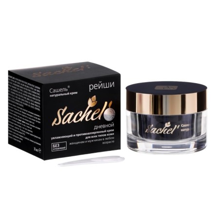 Hypoallergenic cream, cosmetic natural "Sashel Reishi" daytime, 30 ml