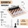 Chess Grandmaster, tournament 43 x 43 cm, plastic figures, king 10.5 cm, pawn 5 cm