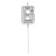 Candle in the cake on the skewer "Almaz", the number "6", silver, 4.8x2.6 cm