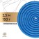 Crap for rhythmic gymnastics Grace Dance, 2.5 m, blue color
