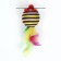 SHIRK-smOak from textiles with feathers, 4.2 cm, purple