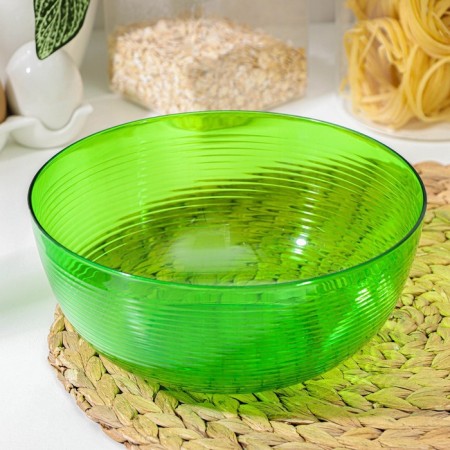 Fresh salad bowl, 2 l, green color-1
