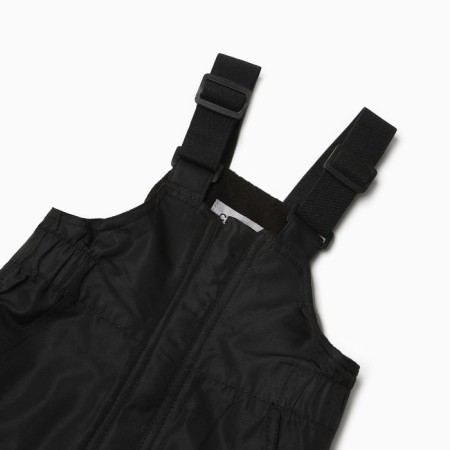 Semi -combines insulated for boys, black color, height 98 cm-1