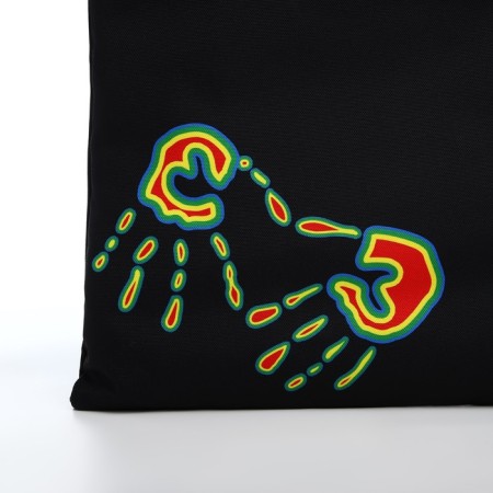 Bag Schoper "Hands" 35x0.5x40 cm, Department without lightning, without lining, black-3