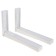 Trone bracket with 3, for a microwave oven, adjustable, up to 40 kg, 300-500 mm, white