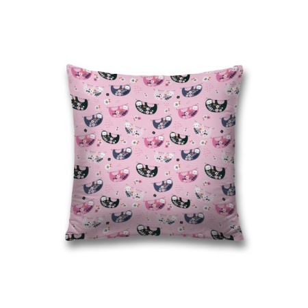 Decorative pillowcase "Flower sloths", on a zipper, size 45x45 cm