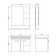 Mirror Comfort Comfort Riga 70 for the bathroom, sonom's oak color