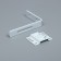 Wall mounting bracket for cornices, length 9 cm
