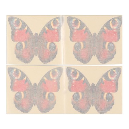 Decorative bait from flies "Karakurt Super", bag, 4 stickers (butterfly peacock eye)-1