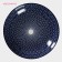 Plate ceramic deep shade "body", d = 21 cm, blue color