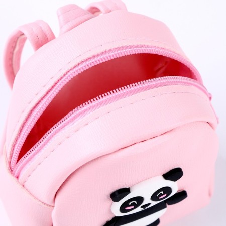 Panda doll bag, pink color-5