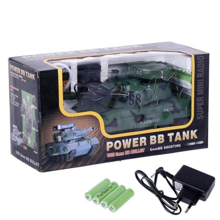 Radio -controlled “Victory” tank shoots with bullets, with a battery-4