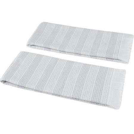 Set of kitchen towels, size 40x60 cm, light-gray color 2 pcs-1