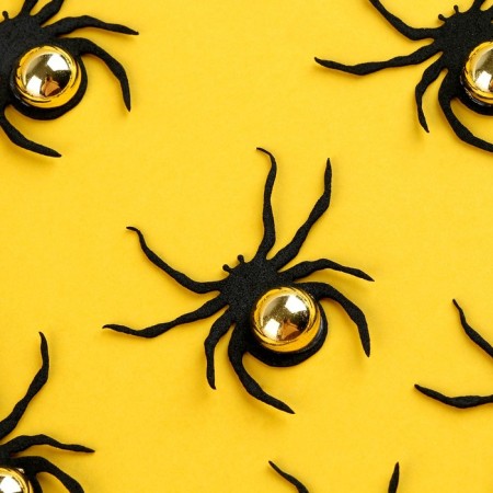Spiders with gold, set 12 pieces-2