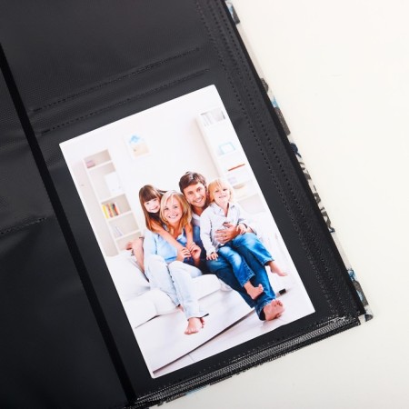 Photo album in 1000 photos 10x15 cm "Mixed forest" Textile, black sheets 5x33x36 cm, mix-4