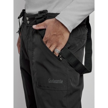 Semi -combinezone ski insulated male winter, size 50, black color-13