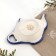 Stand for tea bags, gzhel, porcelain, 10x7 cm