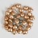 STETER "Heart" golden, 3x1.5x2cm / set 30pcs