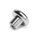 Handle button tundra RK101, color chrome with a white insert