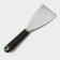 Lime-shaped blade-scraper lime, 23.5 × 8 cm, black-green color