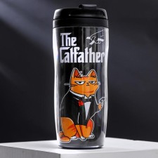 Thermal engine with the insert “The Catfather”, 350 ml, retains the heat of 2 hours