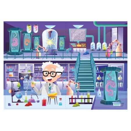 Book with luminous stickers "Crazy Laboratory", 90 stickers, 4 p.-1