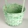 Wicker basket, d13x9xh330cm, green, bamboo