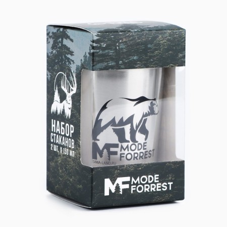Set of glasses Mode Forrest, 2 pcs x 150 ml-7
