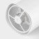 Mug - sieve for sifting a powder shade, automatic, 1 l, white color