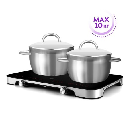 Induction slab KitFort KT-149, 1800 + 1300 W, cord 1.4 m-4