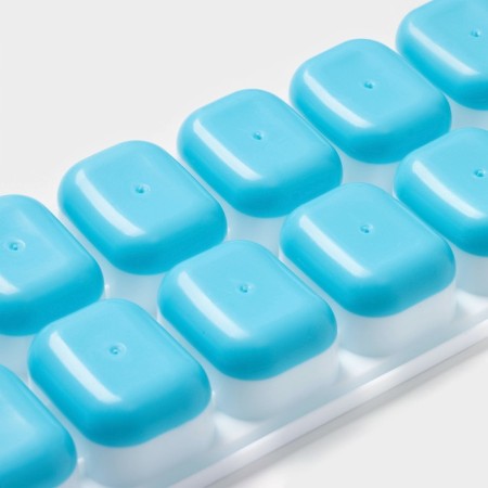 Form for ice with a lid of a share, 25 × 9.5 × 2.5 cm, 14 cells (4 × 3 × 2 cm), color mix-3