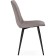 STULL OF A METALLARCASA RALF Metal/Velor, Black/Latte 44x53x83 cm